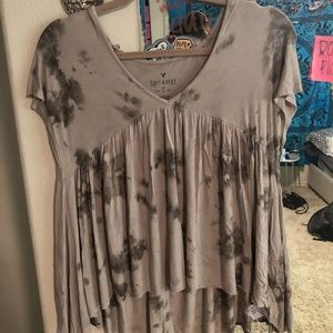 Tye dye American eagle flowy top